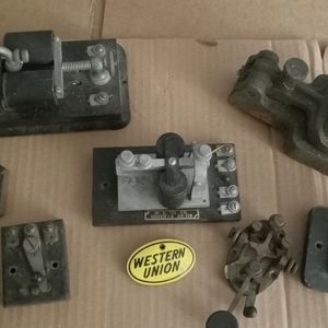 RARE Vintage Western Union Telegraph Morse Code bundle